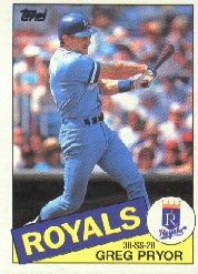 1985 Topps Baseball Cards      188     Greg Pryor